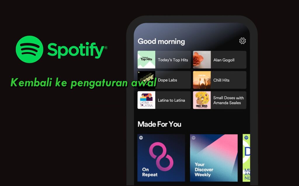 Cara Mengembalikan Spotify Ke Pengaturan Awal