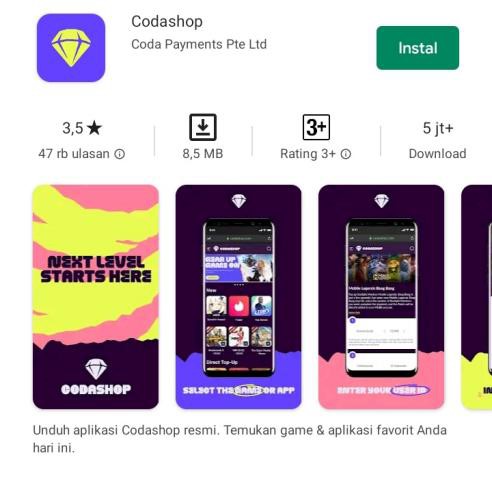 Aplikasi Codashop