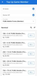 ID Game PUBG Mobile dan Nomor HP