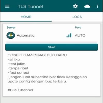 Aplikasi TSL Tunnel Untuk Paket Gamemax Telkomsel