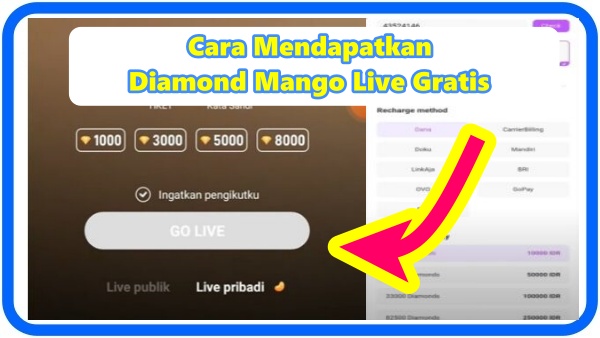 Cara Mendapatkan Diamond Mango Live Gratis