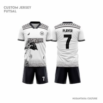 Desain Baju Futsal Hitam Putih