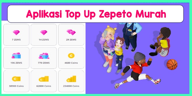 Aplikasi Top Up Zepeto Murah