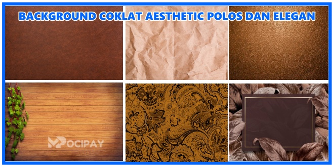 Background Coklat Aesthetic Polos dan Elegan