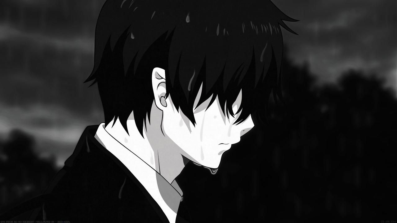 pp anime cowok keren dan aesthetic background hitam