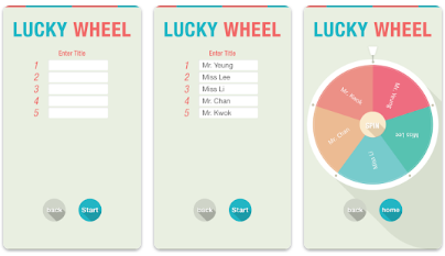 Aplikasi lucky wheel