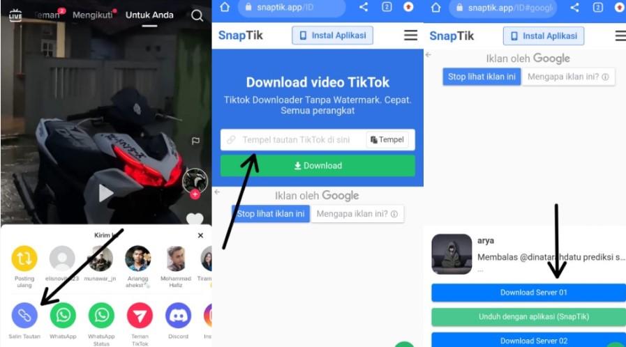 Cara Download Video TikTok Tanpa Tulisan Dan Watermark
