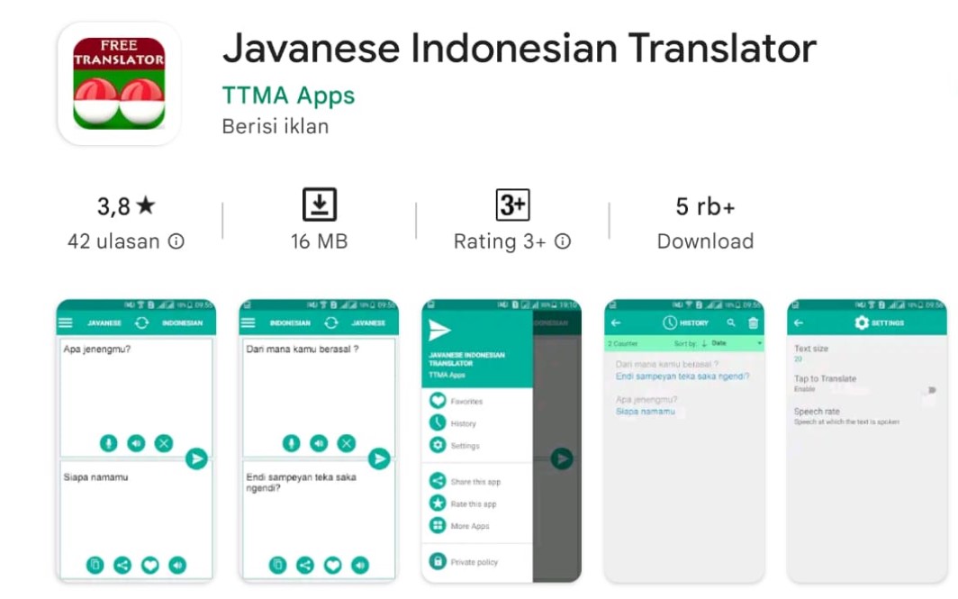Javanese Indonesian Translator