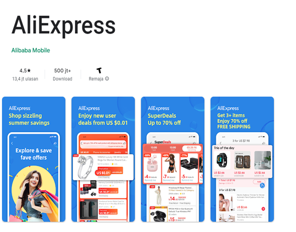 aplikasi aliExpress