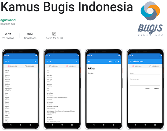 aplikasi kamus bugis indonesia
