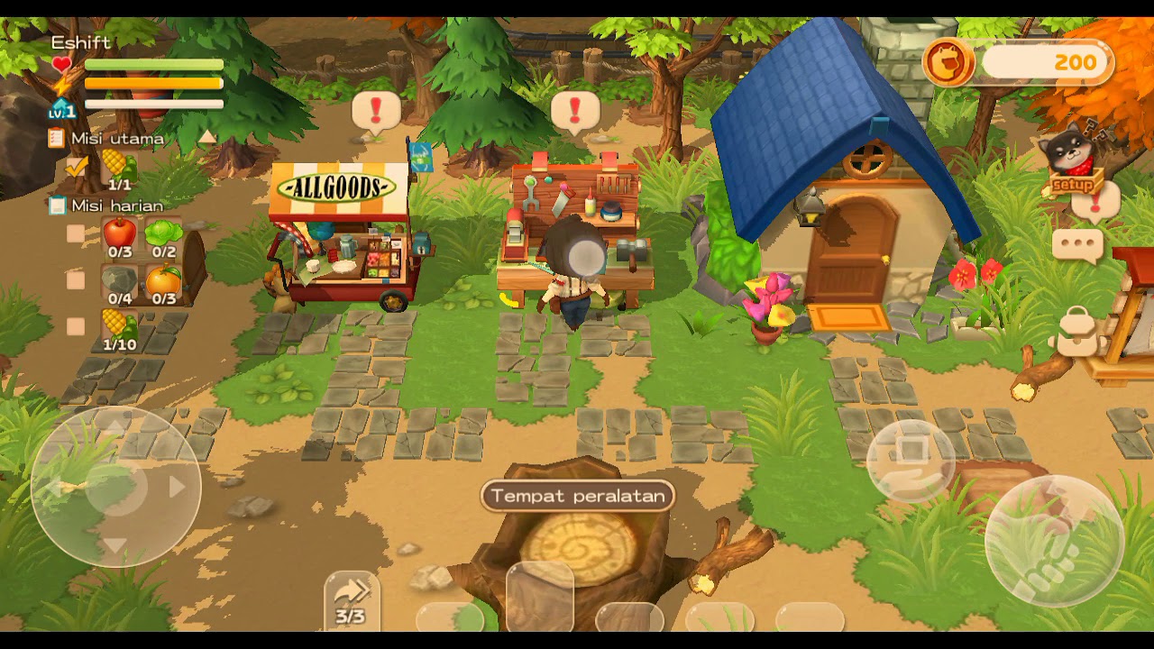 cara main harvest moon back to nature di android