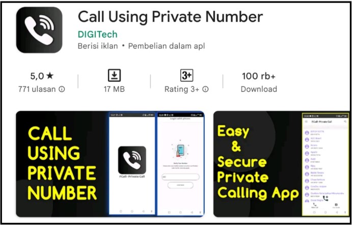 Call Using Private Number
