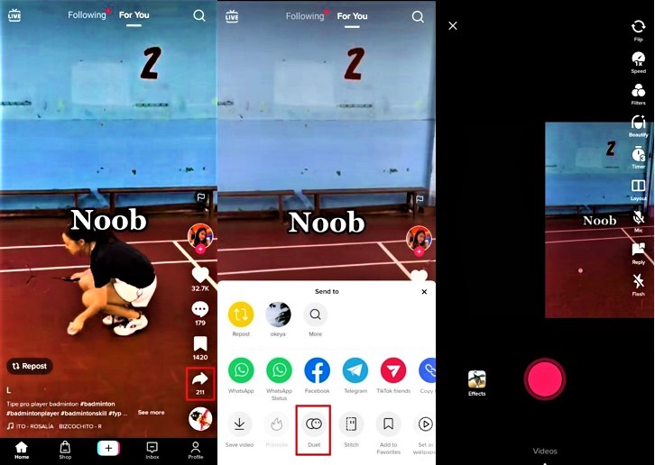 Cara Menggabungkan Video Di TikTok 