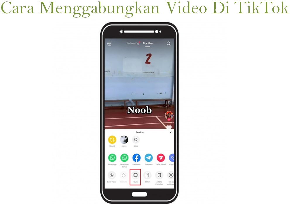 Cara Menggabungkan Video Di TikTok