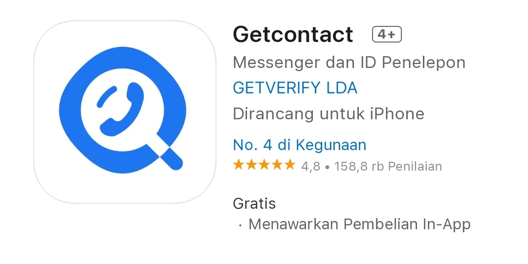 Cara Membatalkan Getcontact Premium di Appstore