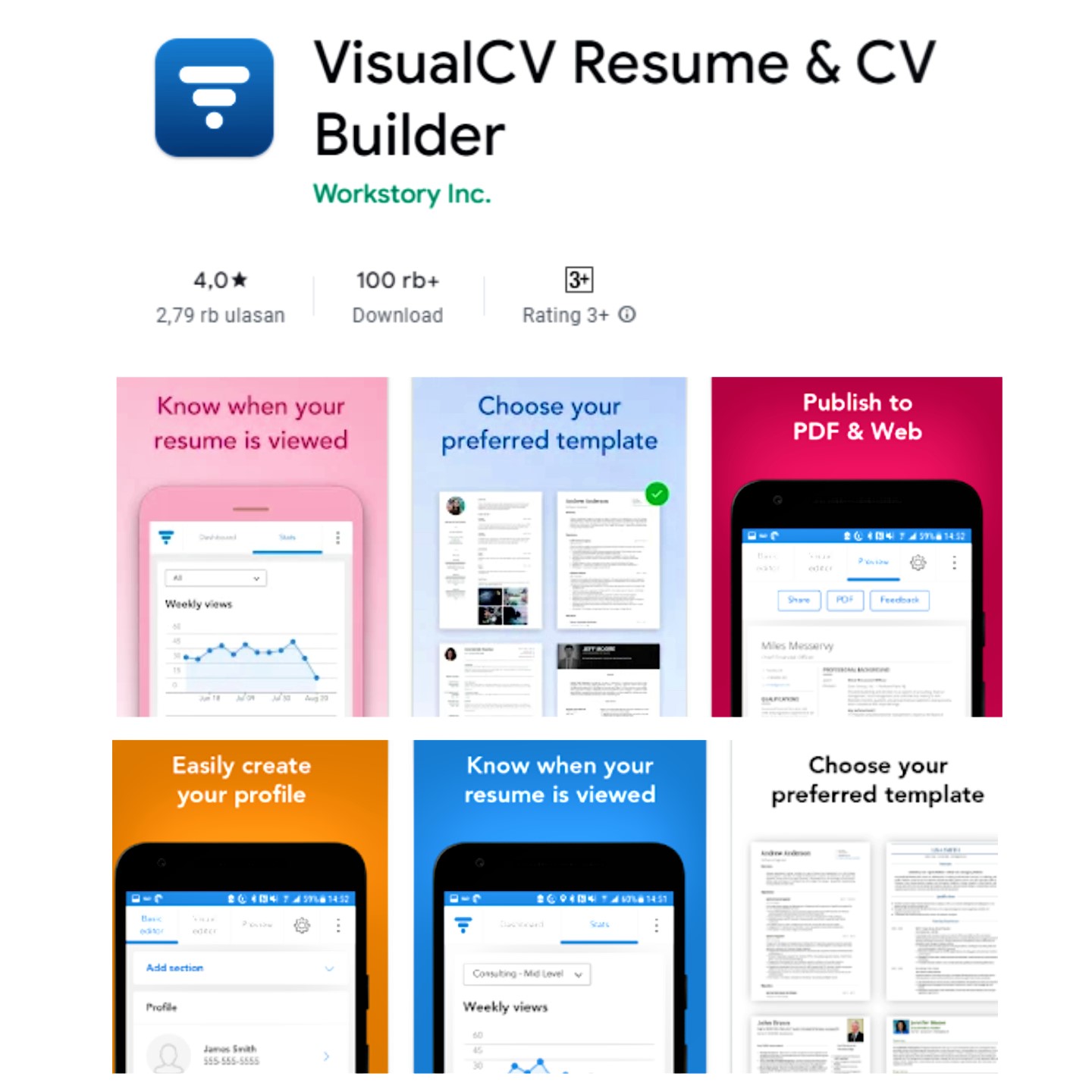 Aplikasi membuat CV