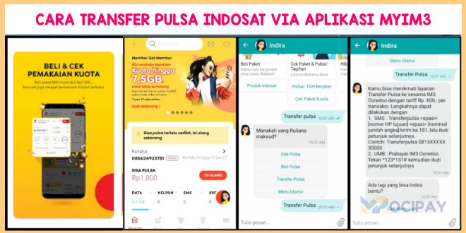 Cara Transfer Pulsa Indosat Via Aplikasi Myim3