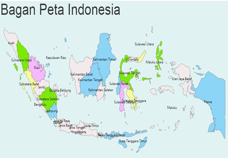 Bagan Peta Indonesia Simple