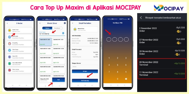 Cara Top Up Maxim