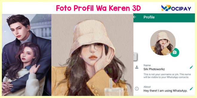 Foto Profil Wa Keren 3D