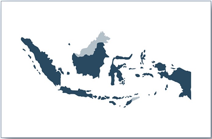 Gambar peta Indonesia Simple 