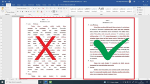 Cara merapikan tulisan di word yang berantakan