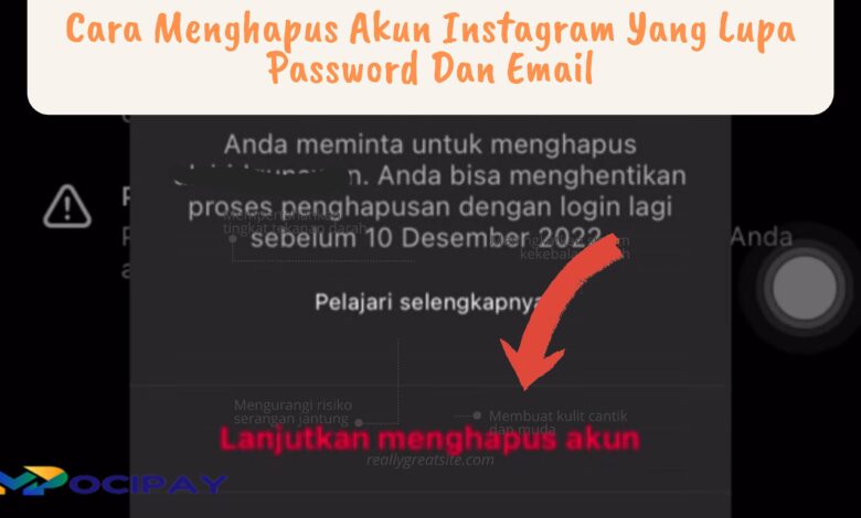 Cara Menghapus Akun Instagram Yang Lupa Password Dan Email