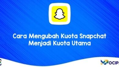 Cara Mengubah Kuota Snapchat Menjadi Kuota Utama