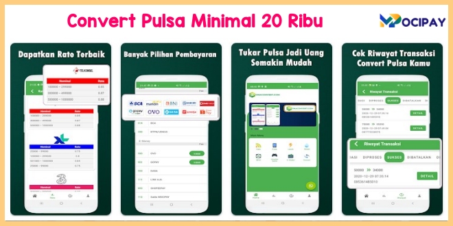 Convert Pulsa Minimal 20 Ribu