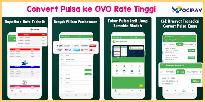 Convert Pulsa ke OVO Rate Tinggi