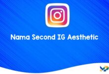 Nama Second IG Aesthetic