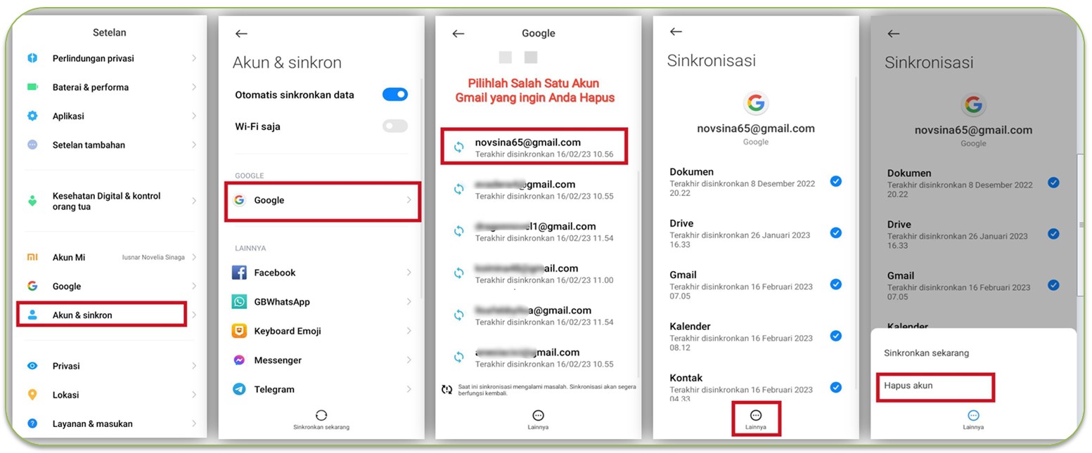 Cara Menghapus Salah Satu Akun Gmail Di Android