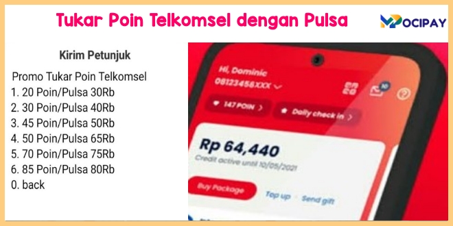 Tukar Poin Telkomsel dengan Pulsa