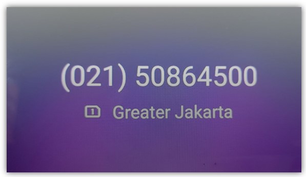 Cara mengecek nomor greater Jakarta