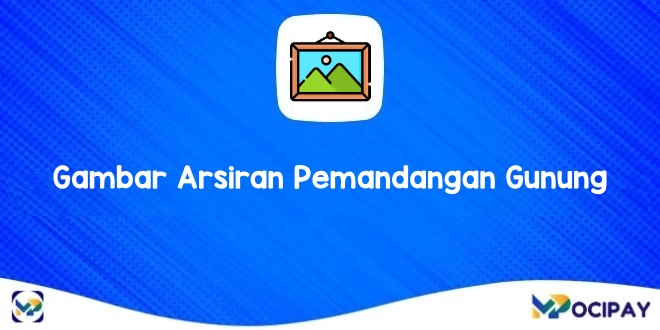 Gambar Arsiran Pemandangan Gunung