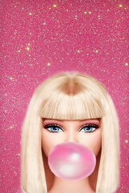 wallpaper boneka barbie pink lucu