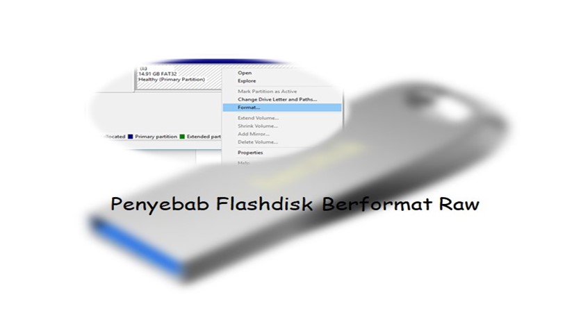 4 Cara Memperbaiki Flashdisk Yang Berformat Raw Tanpa Menghilangkan Data