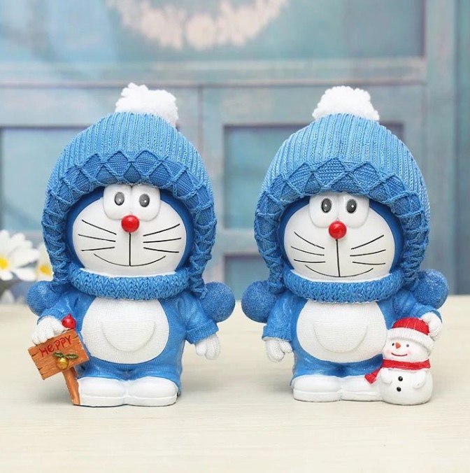 wallpaper boneka doraemon christmas day