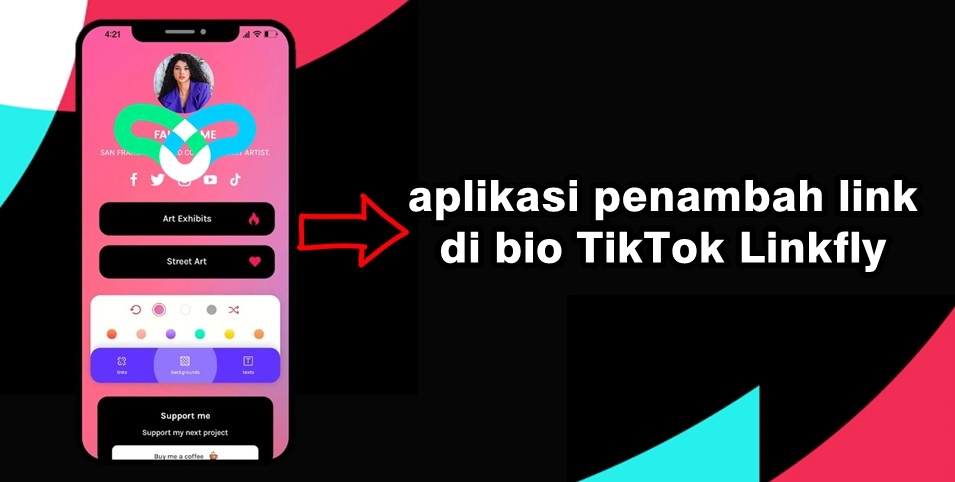salah satu aplikasi penambah link di bio TikTok