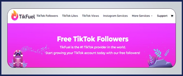 Website Penambah Followers TikTok Gratis - tikfuel.com