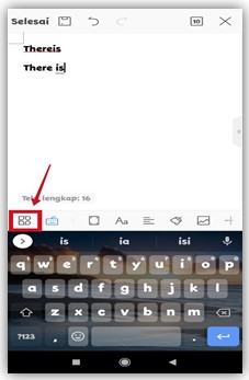 Cara menghilangkan garis merah di Word HP Android