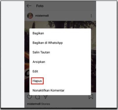 4. Remove Postingan Lama