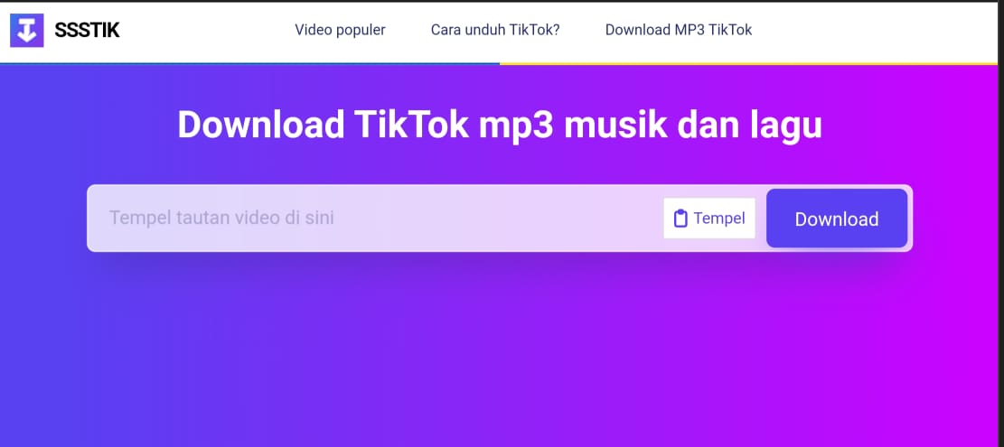 Download Video Tiktok Menjadi Musik Dengan Ssstiktok MP3