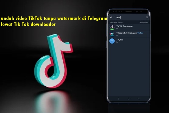 cara unduh video TikTok tanpa watermark di Telegram lewat TikTok downloader