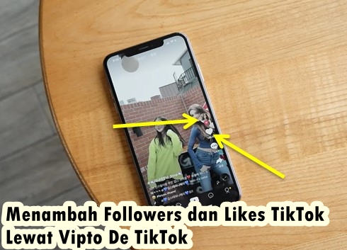 cara menambah followers dan like TikTok lewat situs vipto 