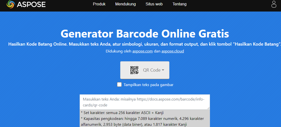 Cara Membuat Barcode Sendiri Gratis Lewat Situs Web Aspose