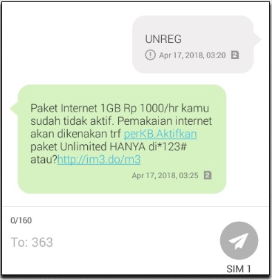 Unreg Paket Indosat Lewat Kode Dial