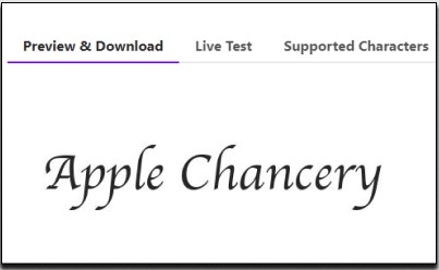 Apple Chancery