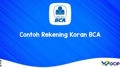 Contoh Rekening Koran BCA