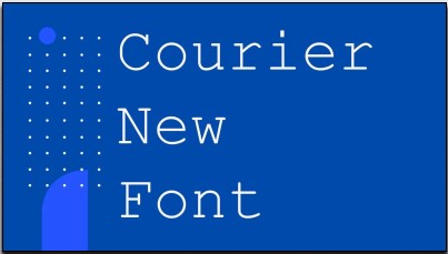 Font Instagram iPhone Courier New